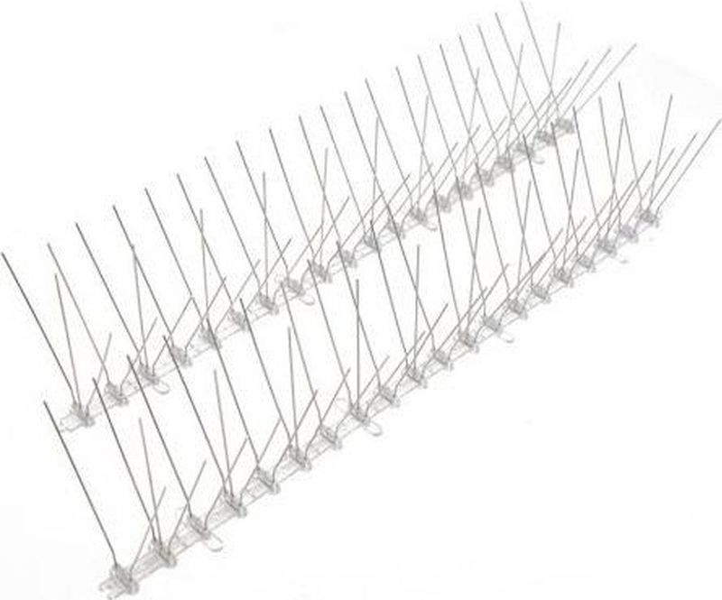 Huismerk - Duivenpinnen - 50CM - RVS - Kunststof Basis
