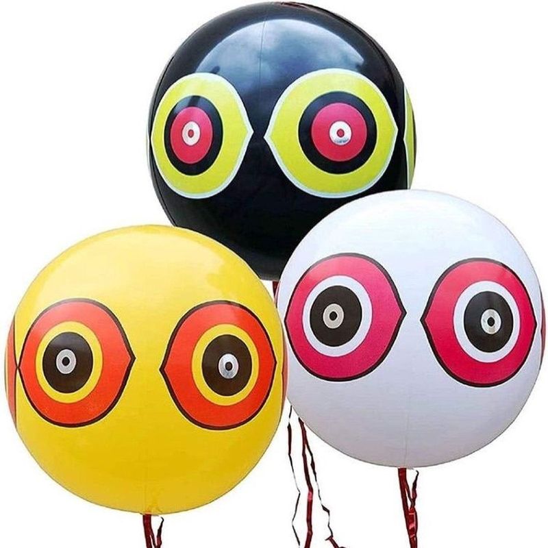 Vogel verjagende ballon Wit