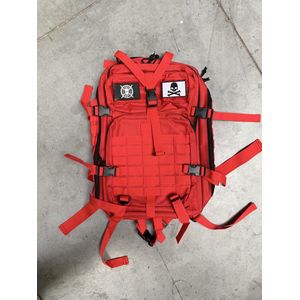 Tuff Guy - Tactical Backpack 45L - Chili Red - Unisex Sport Tas - Perfect voor Fitness, Bodybuilding, Powerlifting, Gewichtheffen en Crossfit