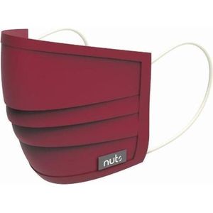 Set van 6 - Viroblock Gezichtsmasker / Mondkapje - Rood - Nuts