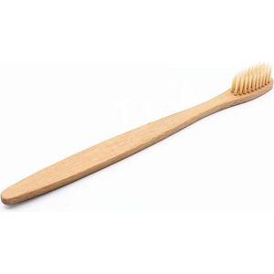2 Stuks bamboe tandenborstel - Bamboo toothbrush - Charcoal infused - 100% Ecologisch & Afbreekbaar - Wit