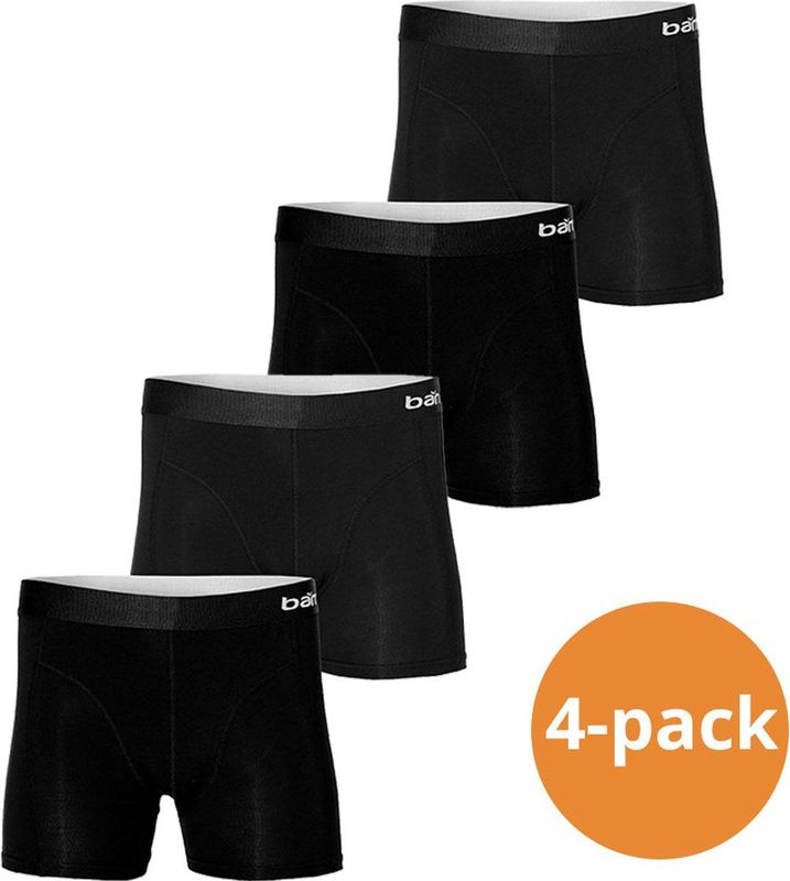 Apollo - Boxershorts - Zwart - Bamboe - 4 Stuks