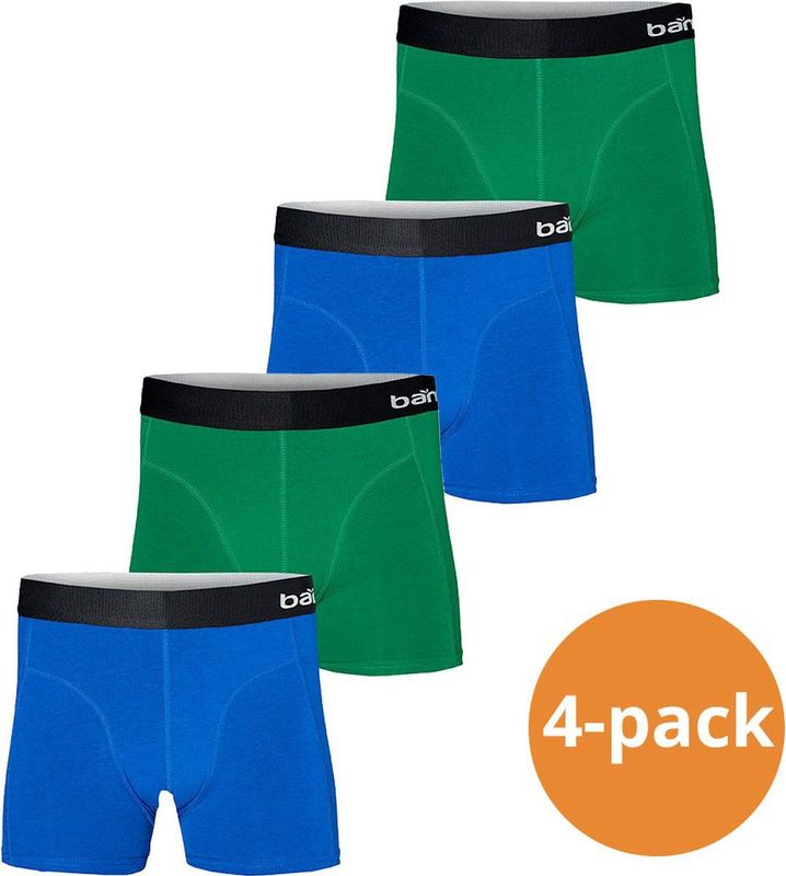 Apollo - Bamboo Boxershorts - Blauw/Groen - 4-pack - Heren