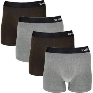 Apollo - Boxershorts - Grijs/Army - 4-pack