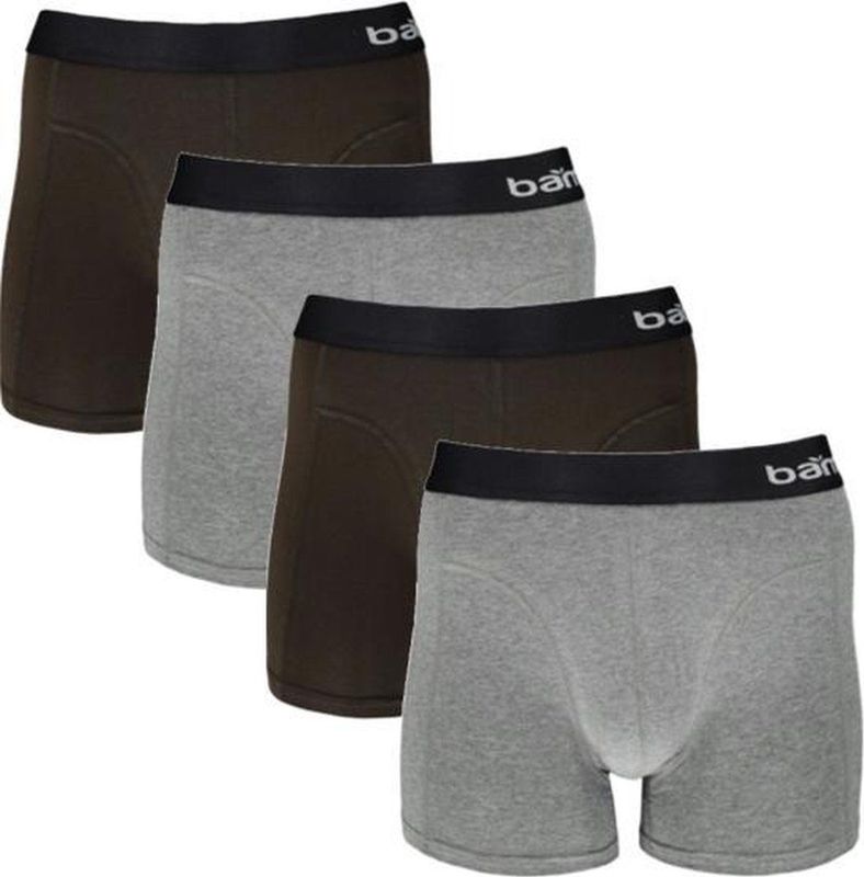 Apollo - Boxershorts - Grijs/Army - 4-Pack - Bamboo