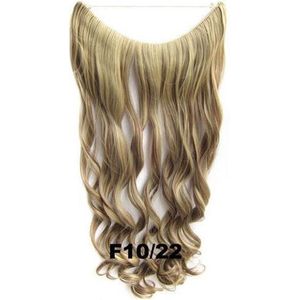 Wire hairextensions wavy bruin / blond - F10/22