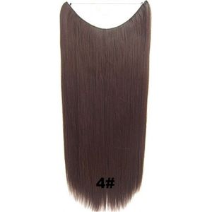 Wire hairextensions straight bruin - 4#