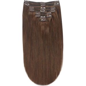 Remy Human Hair extensions straight 16 - brown 4#