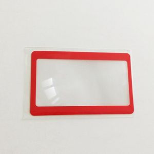 Loep vergrootglas Rood - creditcard formaat