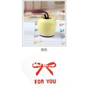 stempel Appel geel For You - hout 2.5 cm