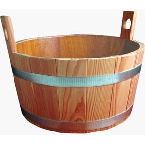 Sauna Voetenbad Gelakt van Larikshout (16L)