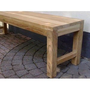 Teak parkbank Napoli zonder rugleuning 150cm