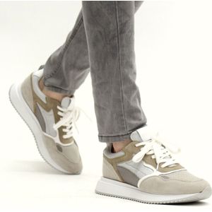 DSTRCT Sneaker - Mannen - Grijs/Taupe - Maat 40