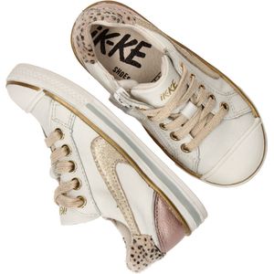 IK-KE Sneaker - Meisjes - Wit/goud/roze - Maat 27