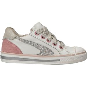 IK-KE Sneaker - Meisjes - Wit/zilver/roze - Maat 29