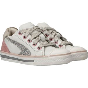 IK-KE Sneaker - Meisjes - Wit/zilver/roze - Maat 28