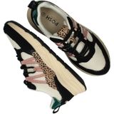 POSH By Poelman Sneaker - Vrouwen - Zwart/beige/multi - Maat 37