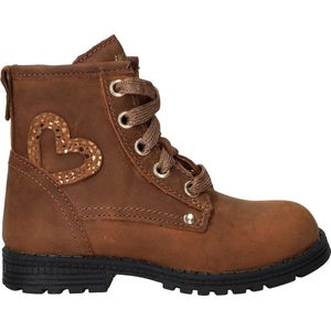 IK-KE Veterboots - Meisjes - Cognac