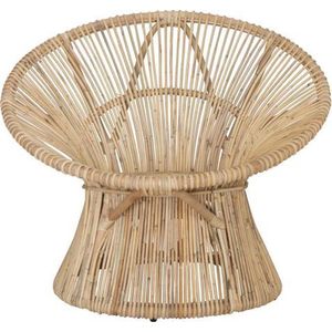 Loungestoel Tribe - licht rotan - fauteuil - Ibiza stoel - ronde stoel - organisch - woonkamer