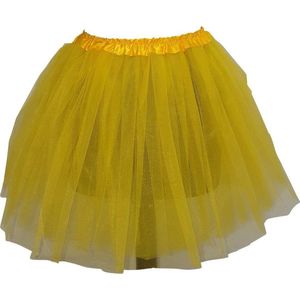 Tutu – Petticoat – Tule rokje – Geel - 40 cm - 3 lagen tule - Ballet rokje - Maat 152 t/m 42