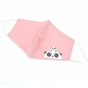 Mondkapje Kind - Mondmasker Kinderen - Wasbaar en Herbruikbaar - Licht-Roze