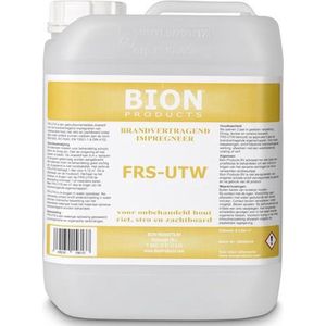 Brandvertrager FRS-UTW 5 liter Brandvertragend impregneer voor onbehandeld Hout, Riet, Stro en Zachtboard