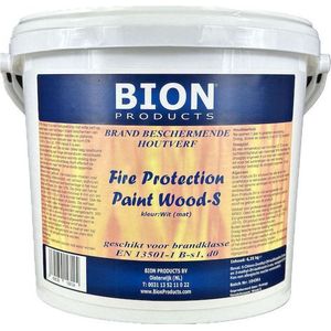 Brandwerende verf - Fire Protection Paint - Wood-S Wit 1,25 kg - Brandvertragende verf voor onbehandeld hout