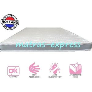 Matras-Express Topper 180x200 Koudschuim HR40 - 7cm dik - Afritsbaar hoes - Anti allergie Topmatras 3D border