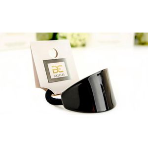 Luxe Haarelastiek paardenstaart in geschenkdoos (zwart)