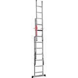 Smart Level Ladder Professionele Reformladder 3-delig 3x8-treeds: