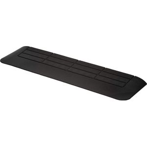 Deluxe Rubberen Drempelhulp 3,0 cm - Toepassingsgebied: Binnen, Buiten - Breedte: 90 cm - Hoogte: 3 cm - Diepte: 23.6 cm - Antislip - Oprijplaat - Drempelhelling - Oprijhelling