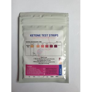 100 st Ketonentest - Keto strip - Ketose teststrips 2 zakjes