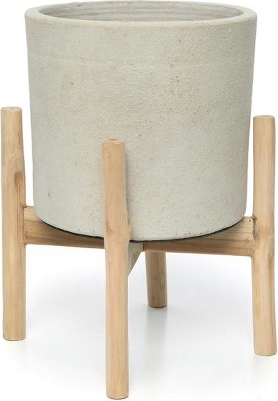 Chalk Lage Plantenbak - Naturel