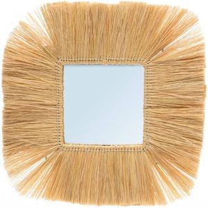 Safaary - Bazar Bizar Spiegel Natural M Goa - 48x48 CM