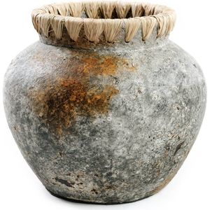 Safaary - Bazar Bizar Vaas Antiek Grijs S Styly - 22x22 CM