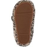 Mavies - Leren Babyschoenen - Panterprint - Beige - Vetersluiting
