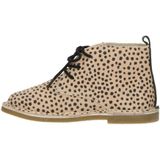 Mavies Leren Veterboots Zand/Zwart