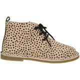 Mavies Leren Veterboots Zand/Zwart