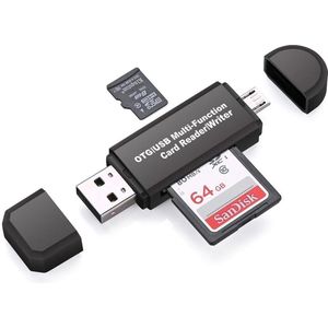 2 in 1- Micro-USB -  USB- Card Reader/Writer