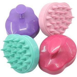 Siliconen haarborstel - SiliBorstel - Silicone hairbrush - Anti-roos - Hoofdhuidverzorging - Massage- Borstel - Gezond Haar - Haarverzorging- Massageborstel- Licht Roze