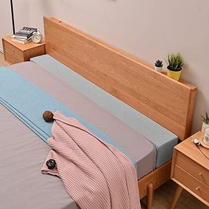 XIEMINLE Aangepast formaat hoofdeinde kussen bed brug twin tot kingsize bed, lange bed sofa gap-vuller voor bed/hoofdeinde/muur, armleuning kussen bankondersteuning met afneembare hoes, 180 x 10 x 15 cm, grijs 1