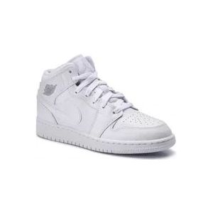Nike Mid GS Leren Sneakers , White , Heren , Maat: 43 EU