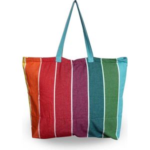 Strandtas Hoge Schoudertas Voor De Vakantie 54x37x17 Cm Grote Shopper Met Binnenzak