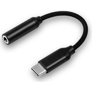 Super kwaliteit digitale USB-C naar 3.5mm AUX audio adapter met DAC Werkt op alle nieuwe smartphones en laptops geschikt voor Samsung Galaxy S20-serie, A51 A71 Huawei, Nexus, Nokia, type-c naar AUX Adapter Koptelefoon zwart