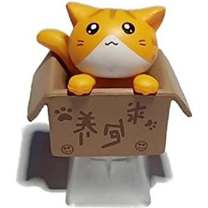 UNFAIRZQ Cartoon Voor Kat Anime Keycap Fit Voor Cherry Mx Mechanische Toetsenbord Bodem Backlit Keycap Toetsenbord Vervanging Accessorie Toetsenbord