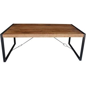 Livingfurn - Eetkamertafel Strong - U-Poten - Mango Hout - 240x100 cm