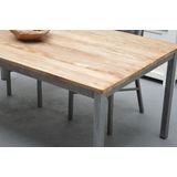 Livingfurn - Eetkamertafel Boston - Vier Poots - Teakhout - 240x100 cm