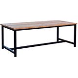 Livingfurn - e Eetkamertafel Montreal - U-Pot -  Teakhout - 240x100 cm - Bruin