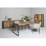 Livingfurn - Eetkamertafel Nairobi - U-Pot - Mangohout - 220x100 cm