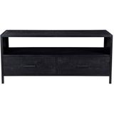Livingfurn - TV Meubel Kala 120 cm - Mangohout / Gecoat Staal
